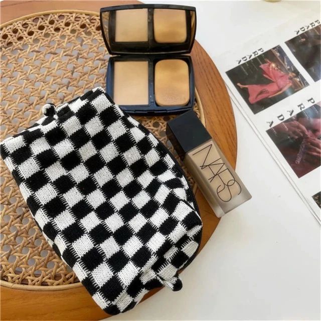 Checkered Keep All Pouch