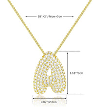 Load image into Gallery viewer, Big Bubbly Initial Necklace
