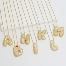 Load image into Gallery viewer, Big Bubbly Initial Necklace
